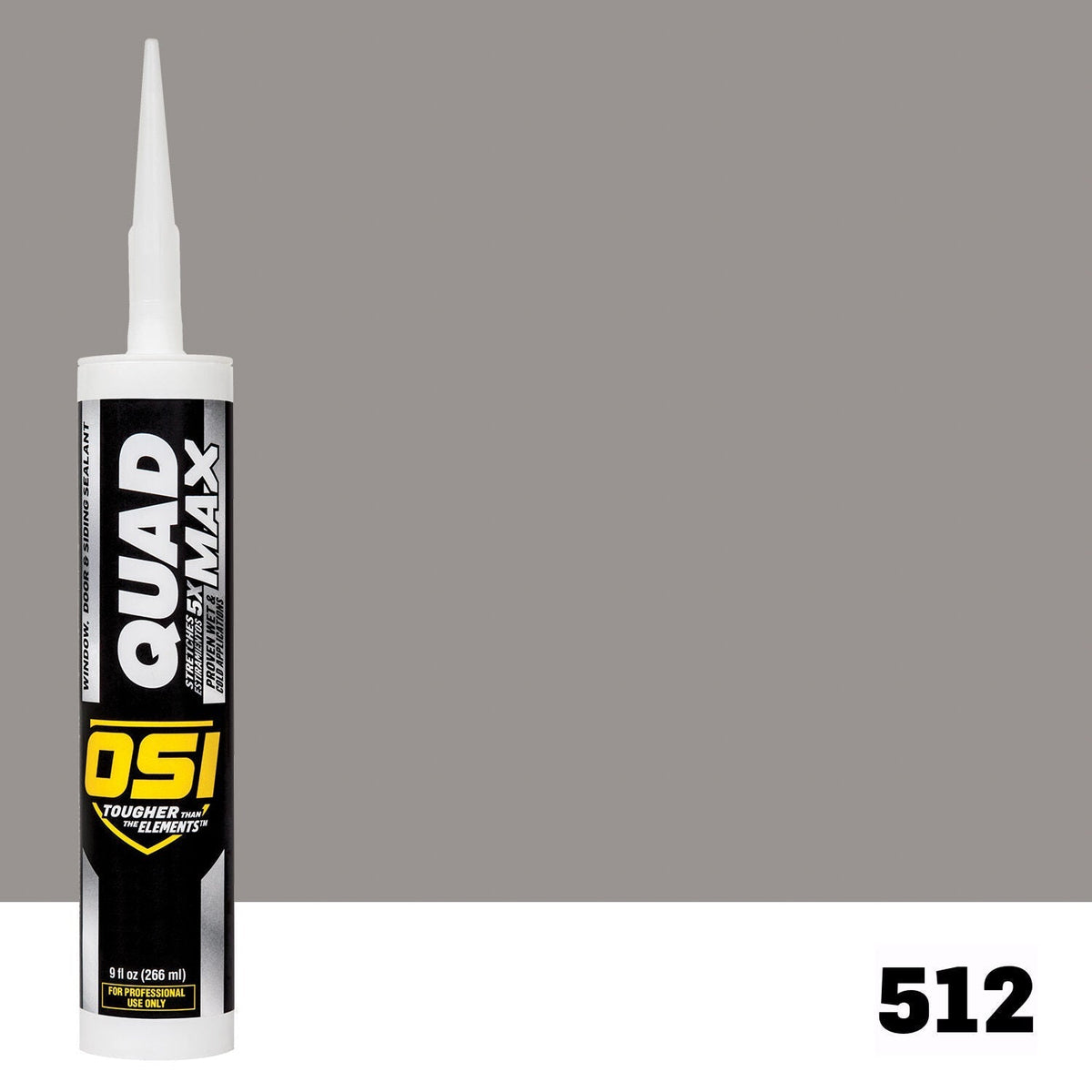 OSI QUAD MAX 512 Paintable Window, Door & Siding SealantFREE CAULK GUN $25Value  | IDH# 1869455