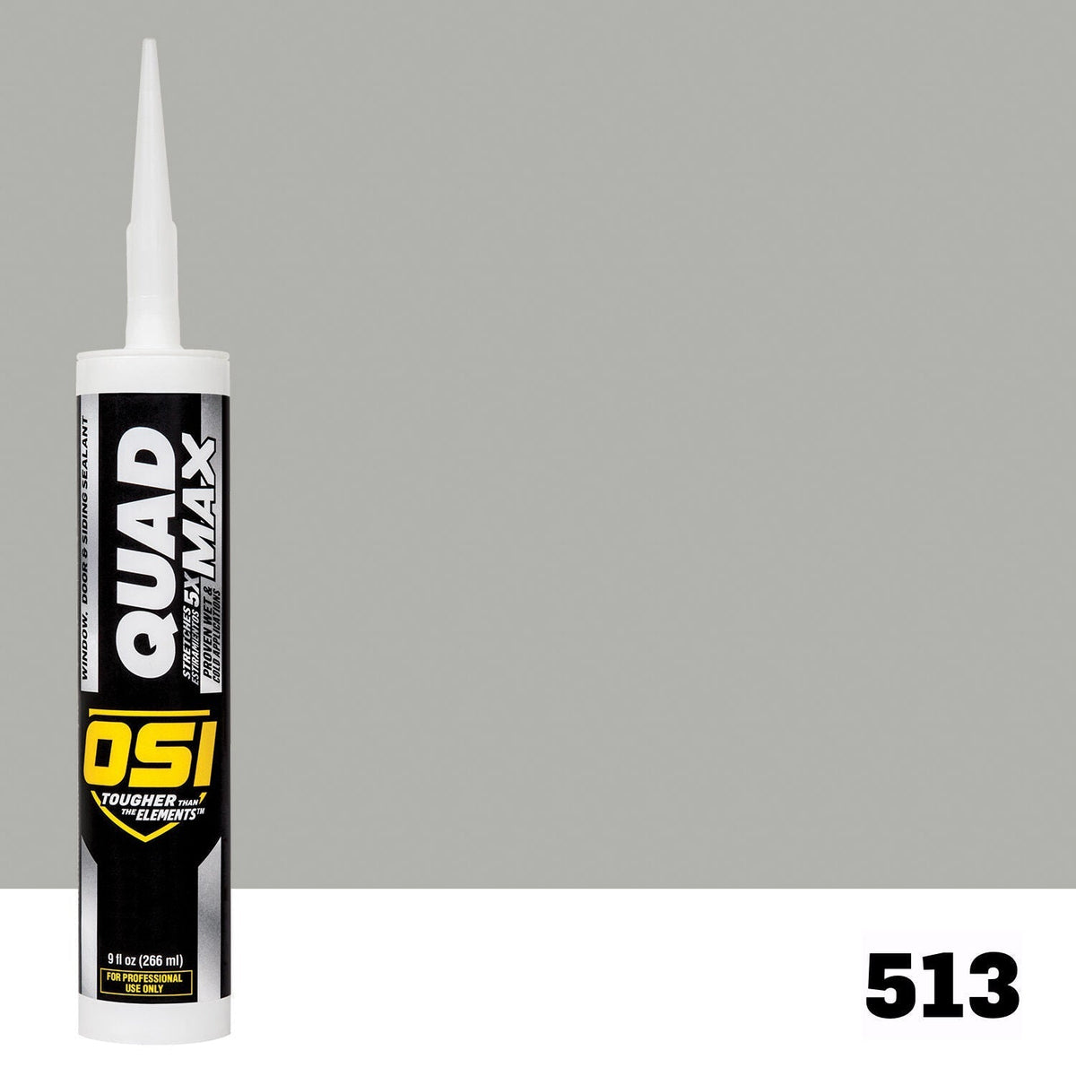OSI QUAD MAX 513 Paintable Window, Door & Siding SealantFREE CAULK GUN $25Value  | IDH# 1869456