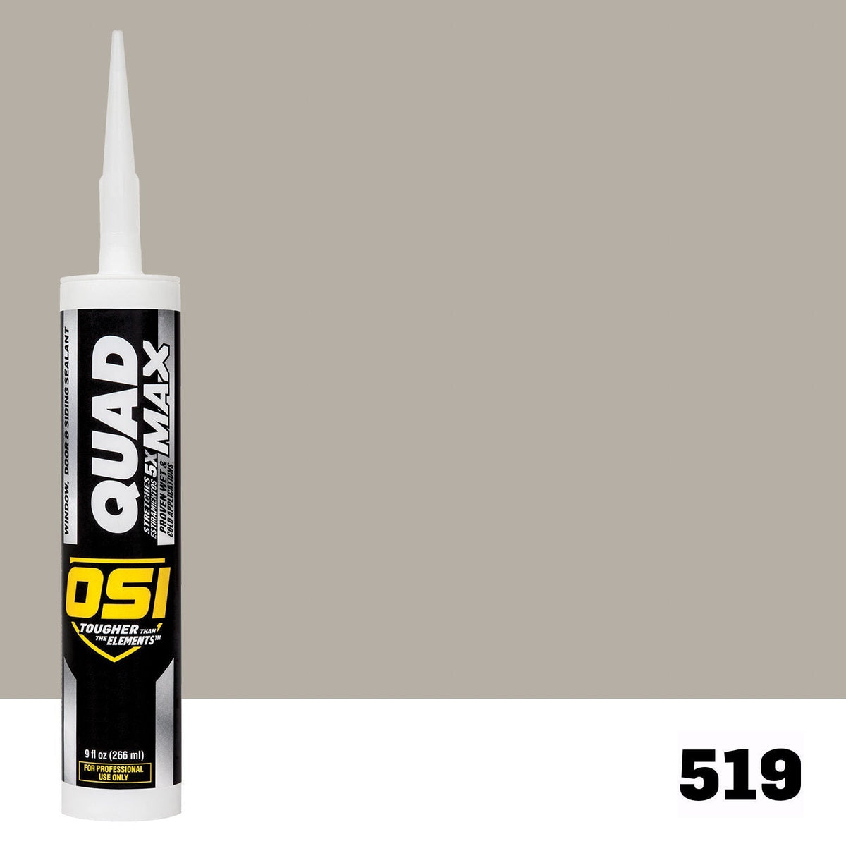 OSI QUAD MAX 519 Paintable Window, Door & Siding SealantFREE CAULK GUN $25Value | IDH# 1869462