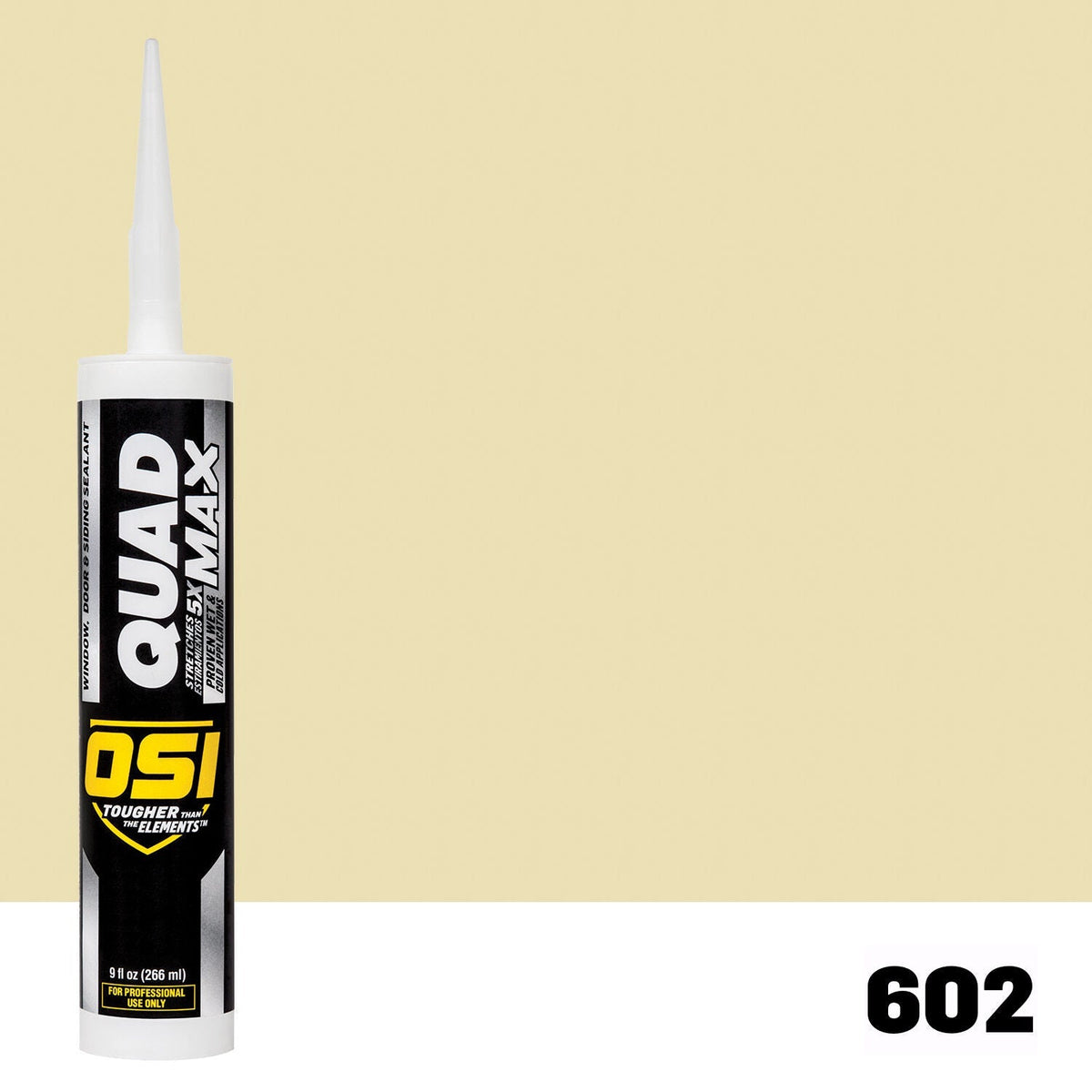 OSI QUAD MAX 602 Paintable Window, Door & Siding SealantFREE CAULK GUN $25Value | IDH# 1869658