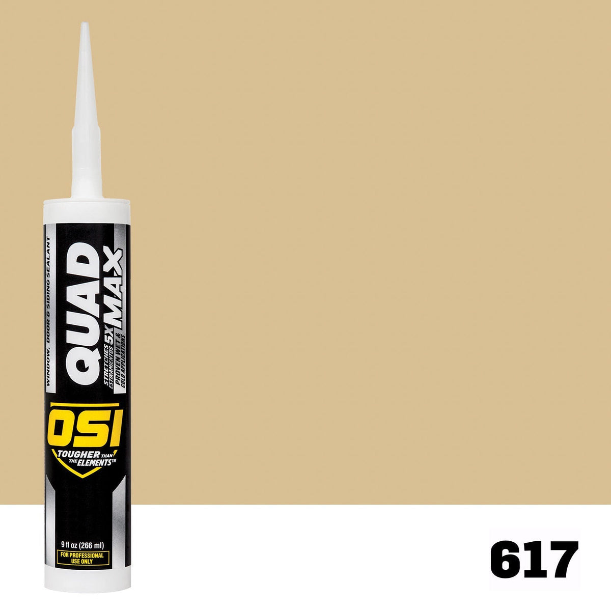 OSI QUAD MAX 617 Paintable Window, Door & Siding SealantFREE CAULK GUN $25Value | IDH# 2938436
