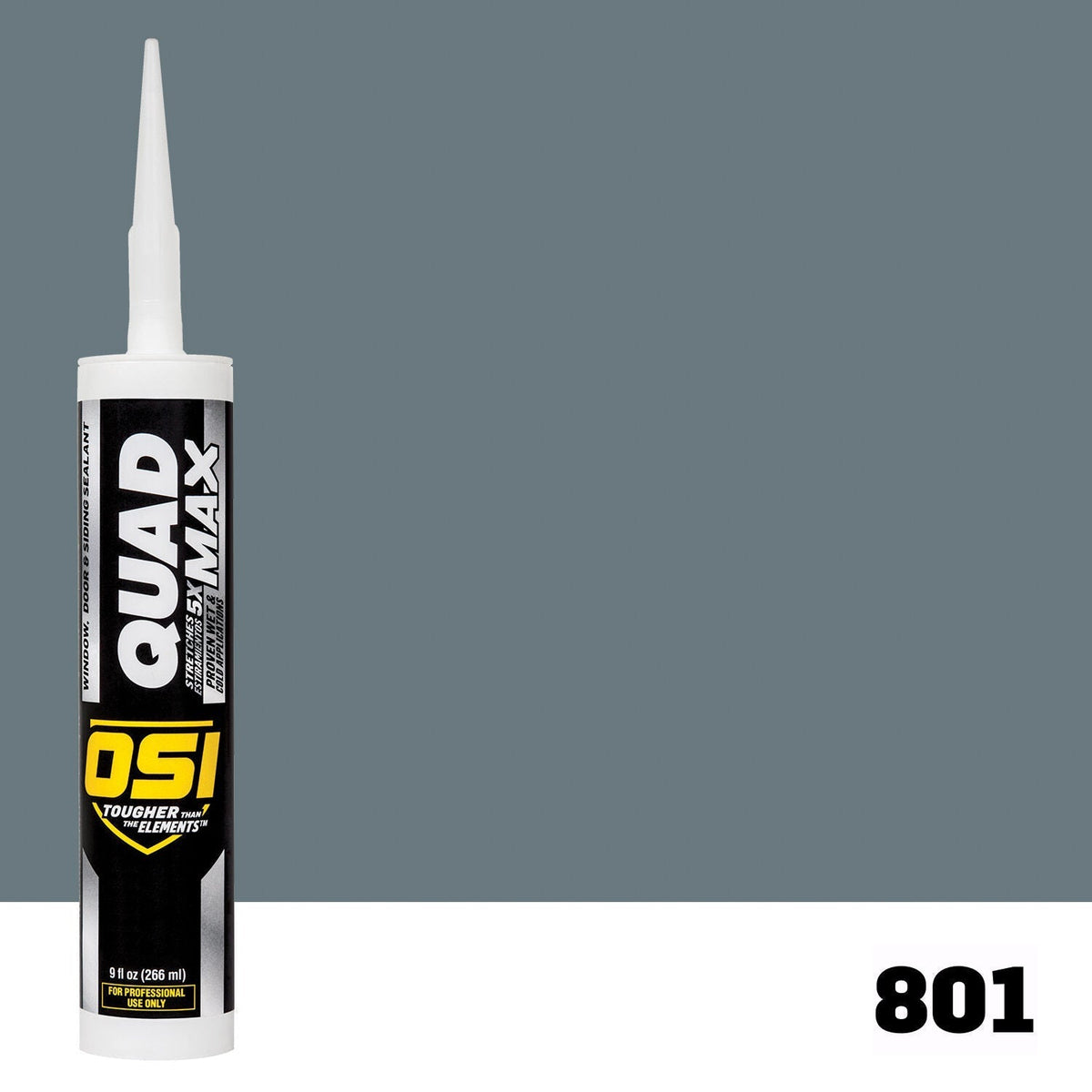 OSI QUAD MAX 801 Paintable Window, Door & Siding SealantFREE CAULK GUN $25Value | IDH# 1869730