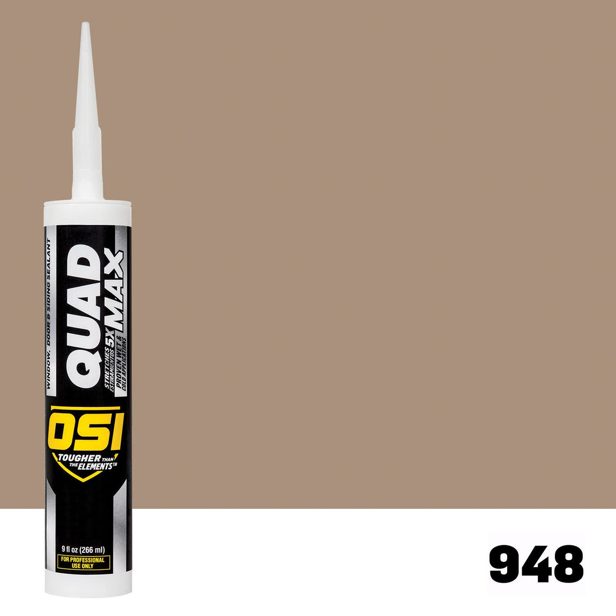 OSI QUAD MAX 948 Paintable Window, Door & Siding SealantFREE CAULK GUN $25Value | IDH# 2940000