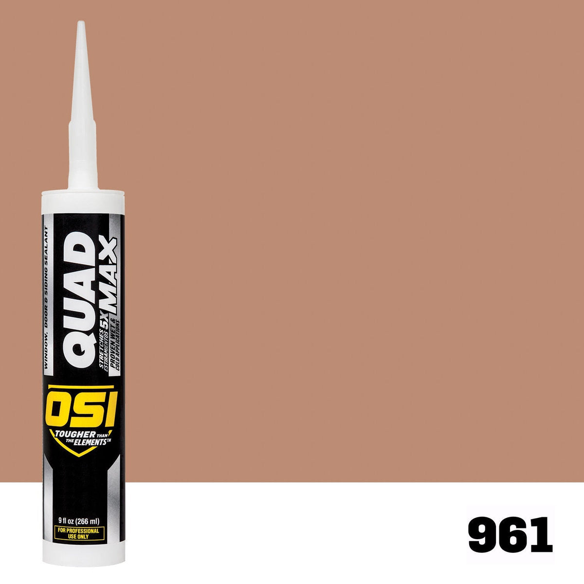 OSI QUAD MAX 961 Paintable Window, Door & Siding SealantFREE CAULK GUN $25Value  | IDH# 1869806