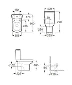 Senso Box-Rim Toilet Pan with Floor Fixing Kit