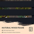 46" Outdoor Bench, 2 Seater Wooden Patio Loveseat with Slatted Frame and Armrests, Black