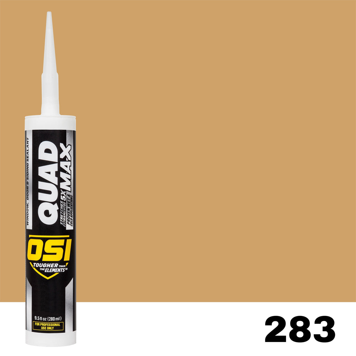 OSI QUAD MAX 283 Paintable Window, Door & Siding SealantFREE CAULK GUN $25Value  | IDH# 2923258