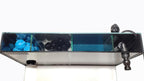 4.14 Gallon - CRYSTAL 45 Degree Low Iron Ultra Clear Aquarium with Built in Back Filter