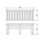 Forest Large Kitchen Garden Planter x 1.8m