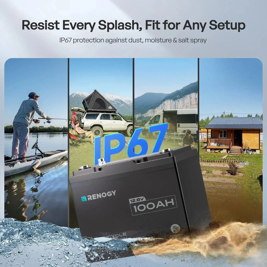 12V 100Ah Trolling Motor Lithium Iron Phosphate Battery with Bluetooth | Core Series