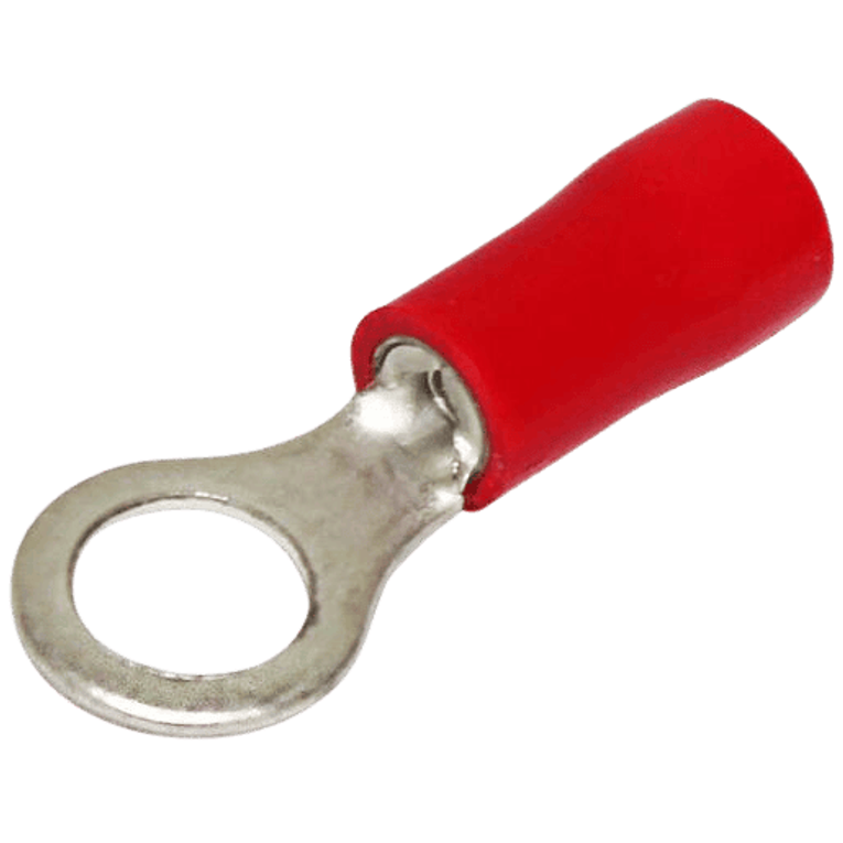 Hellermann Tyton Pre-Insulated Terminal Red Ring Lug M4 Hole