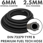 Rubber Reinforced with a Heat Resistant Textile Braid 6mm/11mm