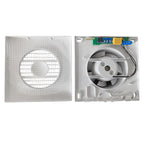 Through Wall Ventilation Kit RICO Timer Switch Fan with Graphite External Vent