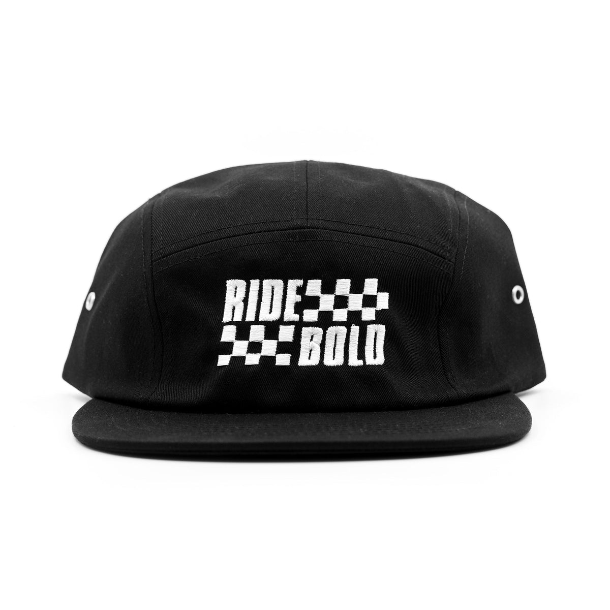 Ride Bold Checker 5 Panel Hat