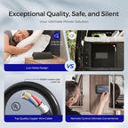 1000W 12V Pure Sine Wave Inverter with UPS Transfer Switch and Built-in Bluetooth