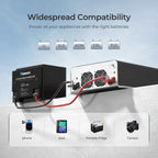 3000W/2000W/1000W 12V Pure Sine Wave Inverter with UPS Transfer Switch