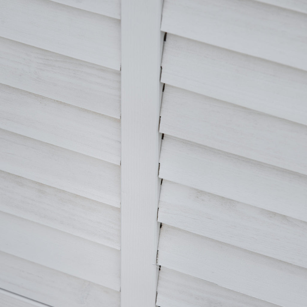 75 Gallon Wooden Deck Box with Weather-Resistant Finish, White
