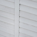 75 Gallon Wooden Deck Box with Weather-Resistant Finish, White