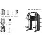 RMC GRAVIX Commercial RM7 Power Rack + Smith Machine Functional Trainer