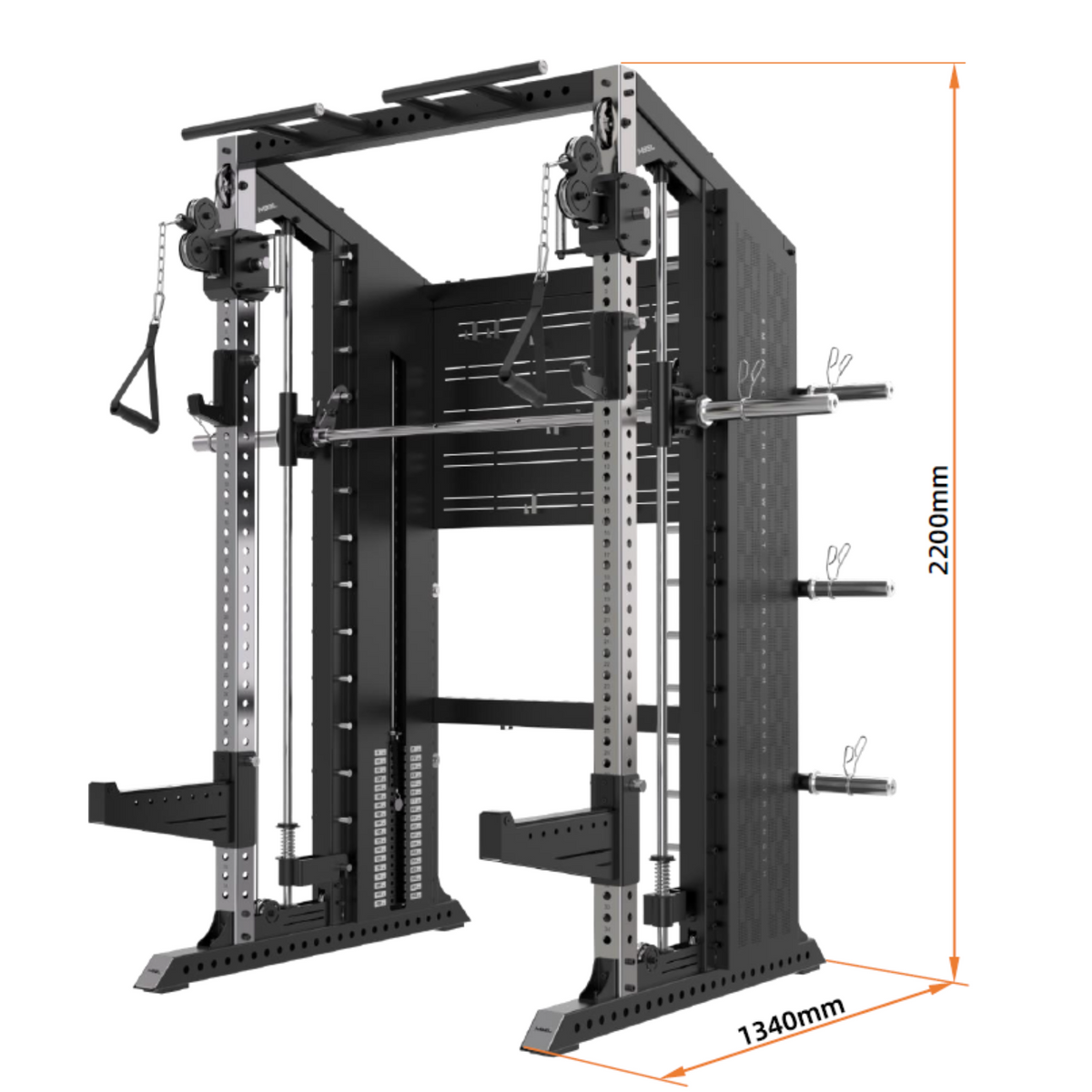 RMC GRAVIX Commercial RM7 Power Rack + Smith Machine Functional Trainer