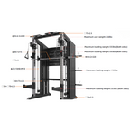 RMC GRAVIX Commercial RM7 Power Rack + Smith Machine Functional Trainer