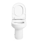 Rimini Rimless Back to wall Toilet With Soft Close Seat - White