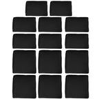 14pc Patio Rattan Sofa Set Cushion Cover Replacement Set, No Cushion Included, Black