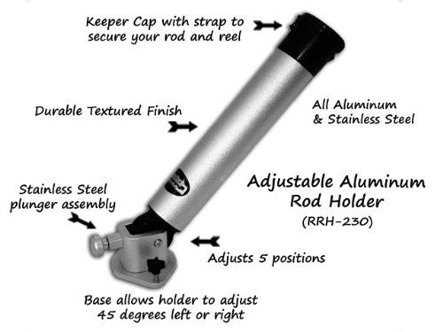 Traxstech Adjustable Rod Holder - RRH-230