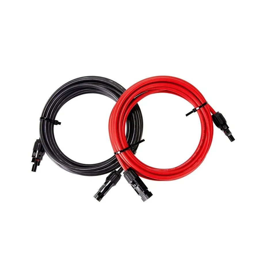 Rich Solar 10 Gauge (10AWG) 10 Feet Solar Panel Extension Cable Wire With Solar Connectors