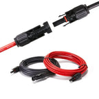 Rich Solar 10 Gauge (10AWG) 20 Feet Solar Panel Extension Cable Wire With Solar Connectors
