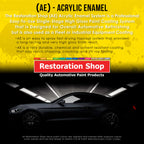 School Bus Yellow Acrylic Enamel Auto Paint - Complete Gallon Paint Kit - Professional Single Stage Automotive Car Truck Coating 8:1 Mix Ratio 2.8 VOC