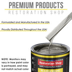 Graphite Gray Metallic Acrylic Enamel Auto Paint - Complete Quart Paint Kit - Professional Single Stage Automotive Car Coating, 8:1 Mix Ratio 2.8 VOC