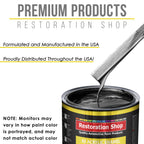 Black Metallic Acrylic Enamel Auto Paint - Complete Gallon Paint Kit - Professional Single Stage Automotive Car Truck Coating, 8:1 Mix Ratio 2.8 VOC