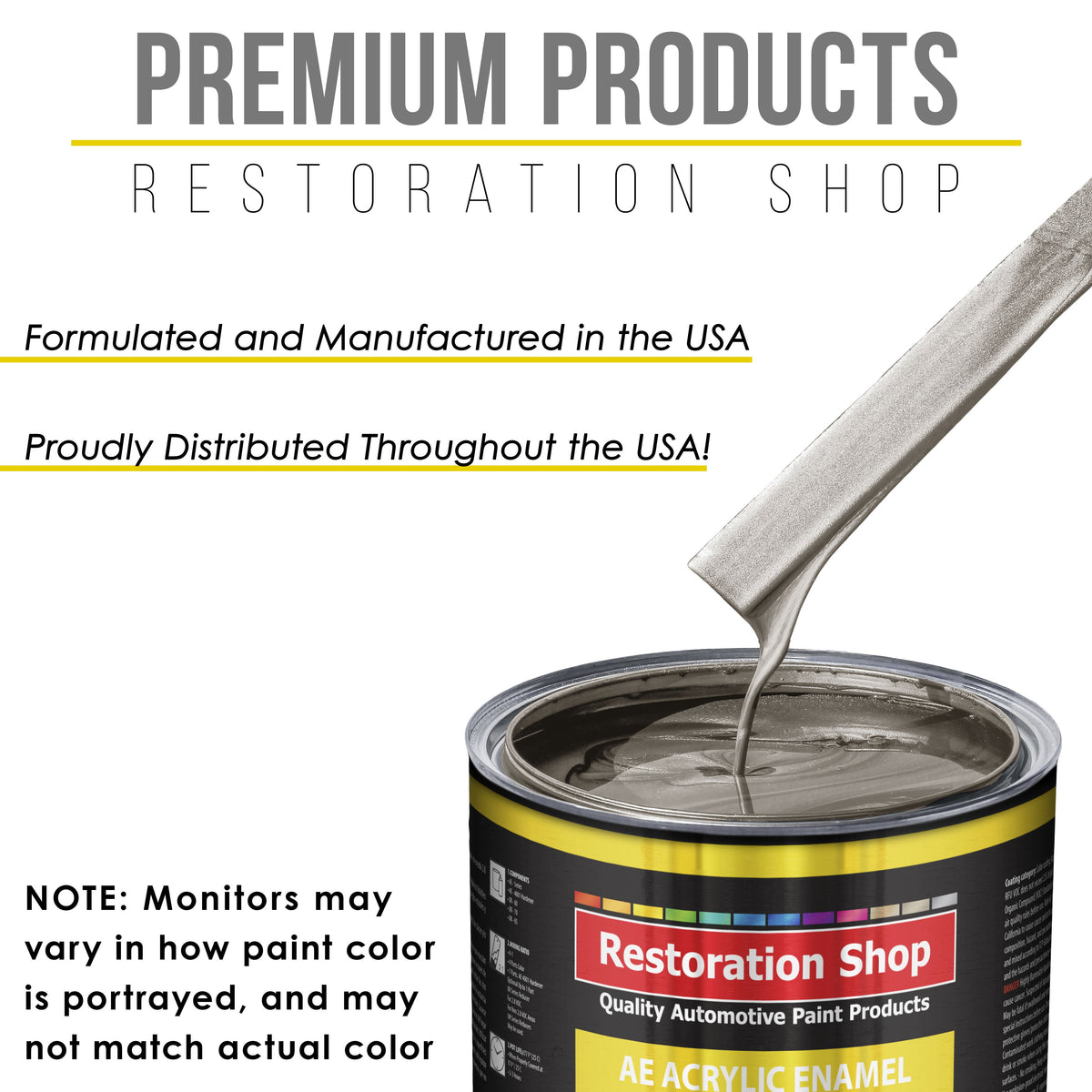 Arizona Bronze Metallic Acrylic Enamel Auto Paint - Complete Quart Paint Kit - Pro Single Stage Automotive Car Truck Coating, 8:1 Mix Ratio 2.8 VOC