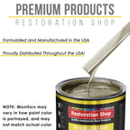 Champagne Gold Metallic Acrylic Enamel Auto Paint - Complete Quart Paint Kit - Pro Single Stage Automotive Car Truck Coating, 8:1 Mix Ratio 2.8 VOC