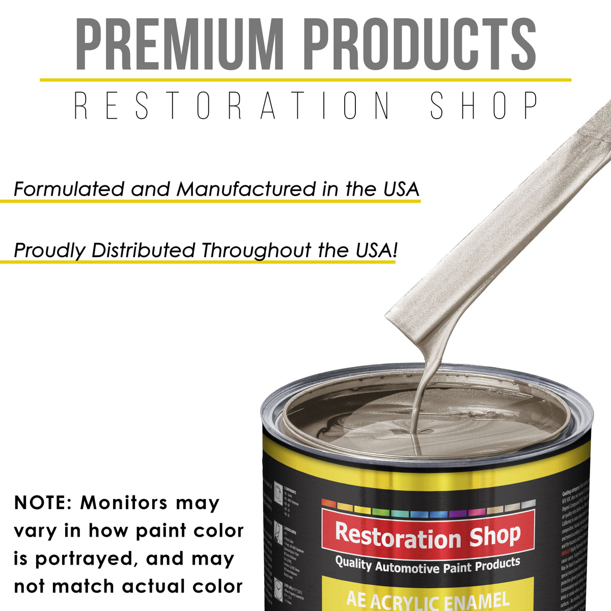Mocha Frost Metallic Acrylic Enamel Auto Paint - Complete Gallon Paint Kit - Professional Single Stage Automotive Car Coating, 8:1 Mix Ratio 2.8 VOC