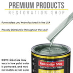 Slate Green Metallic Acrylic Enamel Auto Paint - Complete Gallon Paint Kit - Professional Single Stage Automotive Car Coating, 8:1 Mix Ratio 2.8 VOC
