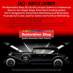 Wimbledon White - Acrylic Lacquer Auto Paint - Complete Gallon Paint Kit with Medium Thinner - Professional Automotive Car Truck Refinish Coating