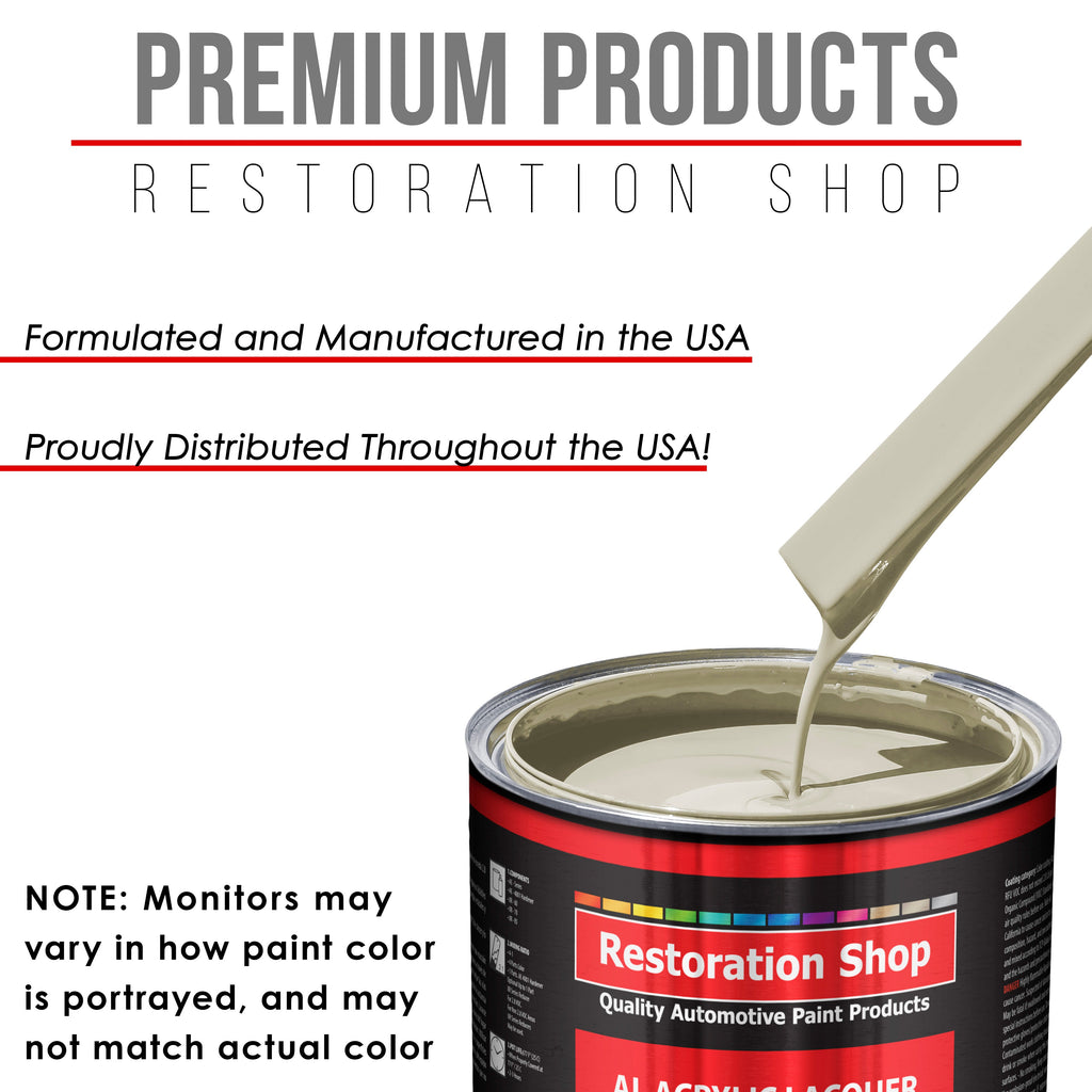 Performance Bright White - Acrylic Lacquer Auto Paint - Complete Gallon Paint Kit with Medium Thinner - Pro Automotive Car Truck Refinish Coating