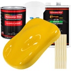 Viper Yellow - Acrylic Lacquer Auto Paint - Complete Gallon Paint Kit with Medium Thinner - Professional Automotive Car Truck Guitar Refinish Coating