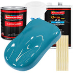 Petty Blue - Acrylic Lacquer Auto Paint - Complete Gallon Paint Kit with Slow Dry Thinner - Professional Automotive Car Truck Guitar Refinish Coating
