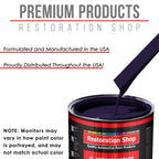 Majestic Purple - Acrylic Lacquer Auto Paint - Complete Gallon Paint Kit with Slow Dry Thinner - Professional Automotive Car Truck Refinish Coating
