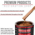 Malibu Sunset Orange Metallic - Acrylic Lacquer Auto Paint - Complete Gallon Paint Kit with Medium Thinner - Pro Automotive Car Truck Refinish Coating