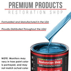 Cobra Blue Metallic - Acrylic Lacquer Auto Paint - Complete Gallon Paint Kit with Slow Dry Thinner - Pro Automotive Car Truck Guitar Refinish Coating