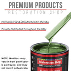 Medium Green Metallic - Acrylic Lacquer Auto Paint - Complete Gallon Paint Kit with Slow Dry Thinner - Pro Automotive Car Truck Refinish Coating