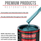 Teal Green Metallic - Acrylic Lacquer Auto Paint - Complete Gallon Paint Kit with Slow Dry Thinner - Pro Automotive Car Truck Guitar Refinish Coating