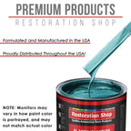 Aquamarine Firemist - Acrylic Lacquer Auto Paint - Complete Gallon Paint Kit with Slow Dry Thinner - Pro Automotive Car Truck Guitar Refinish Coating