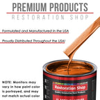 Firemist Orange - Acrylic Lacquer Auto Paint - Complete Gallon Paint Kit with Medium Thinner - Professional Automotive Car Truck Refinish Coating
