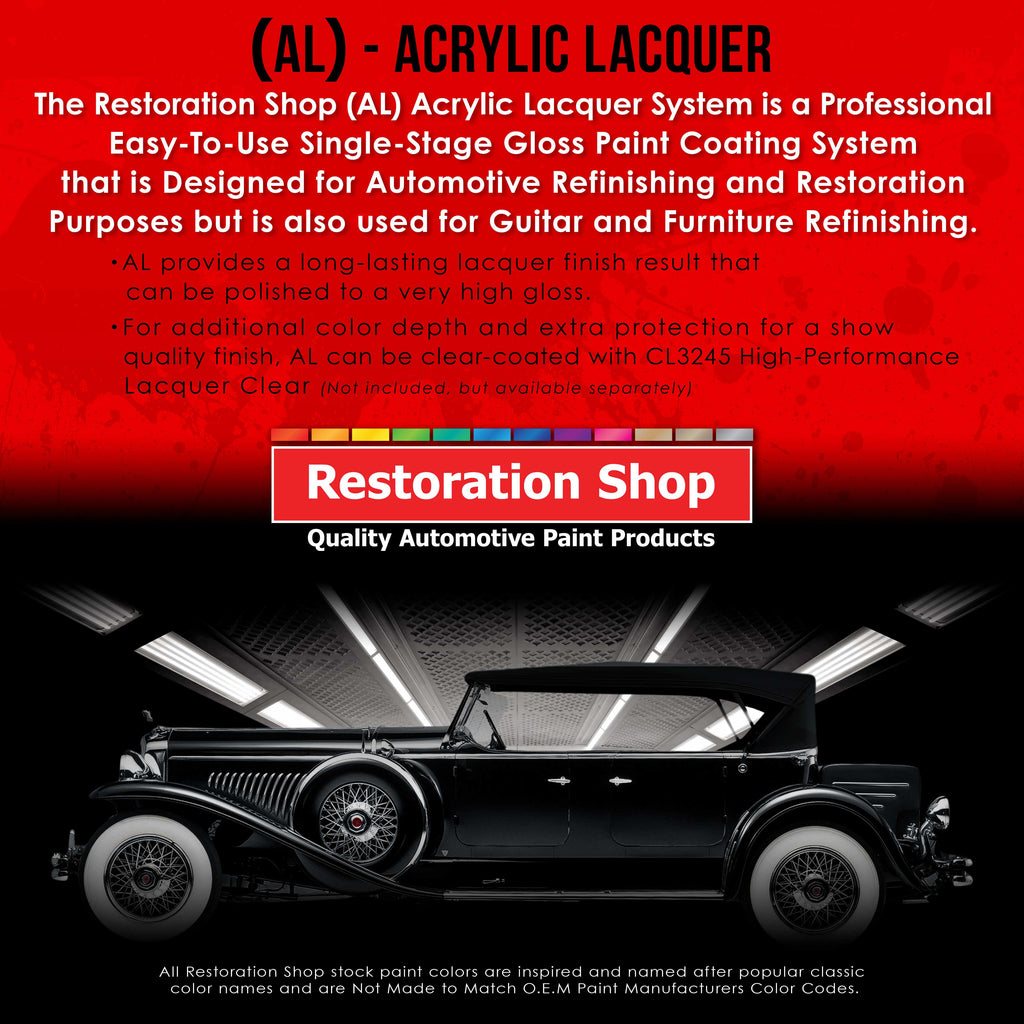 Bronze Firemist - Acrylic Lacquer Auto Paint - Complete Gallon Paint Kit with Medium Thinner - Professional Automotive Car Truck Refinish Coating