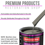 Dove Gray Acrylic Urethane Auto Paint - Complete Gallon Paint Kit - Professional Single Stage Gloss Automotive Car Truck Coating 4:1 Mix Ratio 2.8 VOC